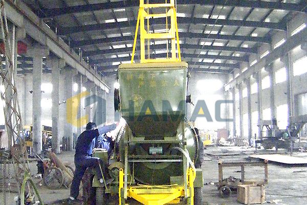 backhoe loader for loading and excavation photo