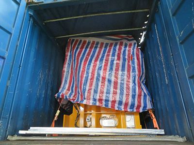 DHBT15 máy trộn bê tông với máy bơm tại Nam Phi