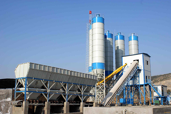 HZN90 concrete batching plant in Saudi Arabia photo