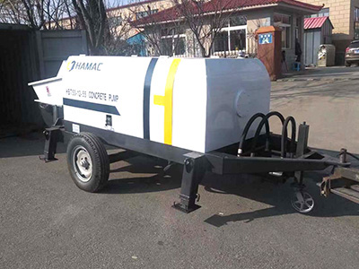 DHBT40 Trailer Concrete Pump Diesel Type Goes in TEJUTLA CHALATENANGO EL SALVADOR