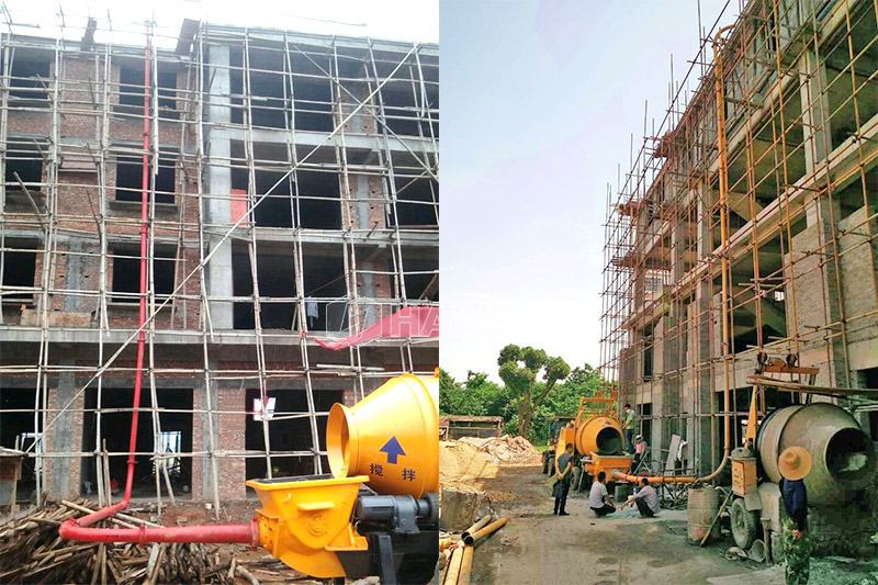 YHZS25 Mobile Concrete Batching Plant in The Philippines