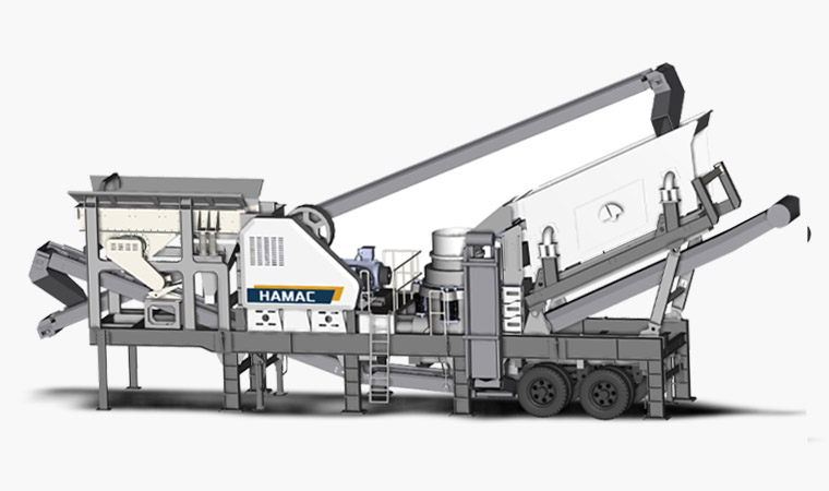 Mobile 4 In 1 Crushing And Screening Plant