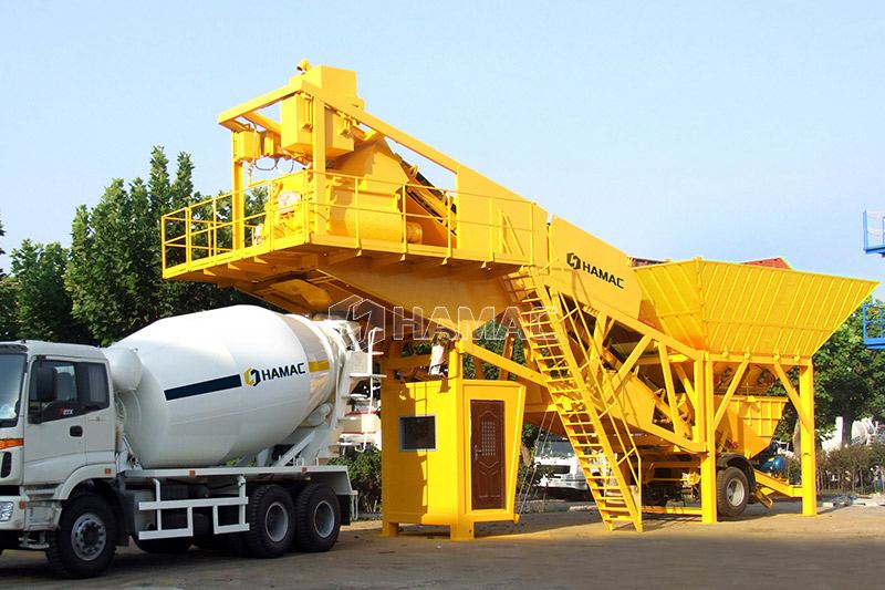 Planta dosificadora de concreto de yhzs50 móvil en Australia