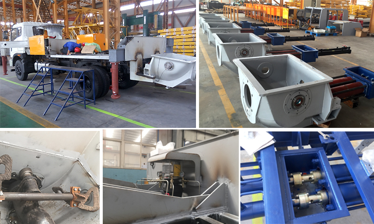 DHBT40 Concrete pump and JZR500 Concrete Mixer in Ecuador