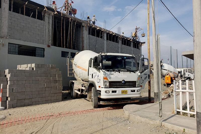 HZS100 Concrete Batching Plant in Venezeula