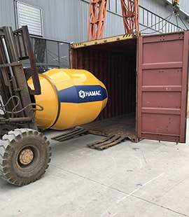 Two units of self loading concrete mixer are delivered to Africa. photo