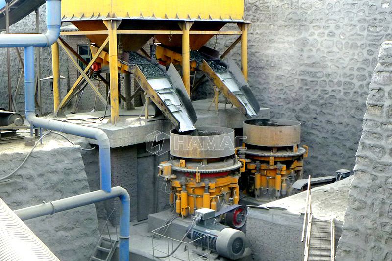 Flèche de distribution à chenilles