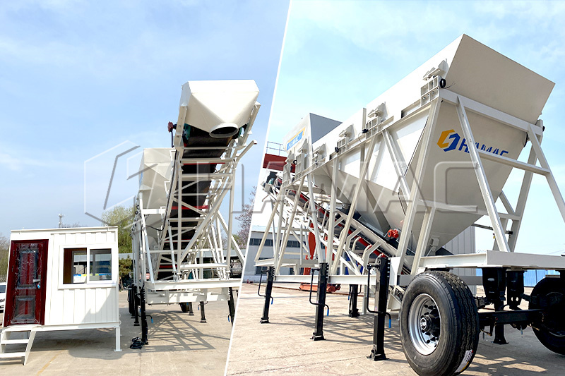 Dry Batch Concrete Batching Plant photo