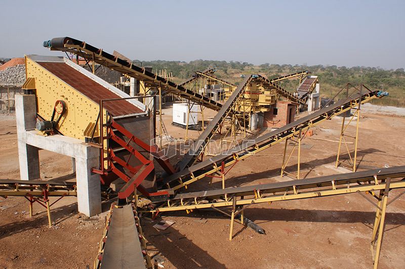 Flèche de distribution sur chenilles hydraulique