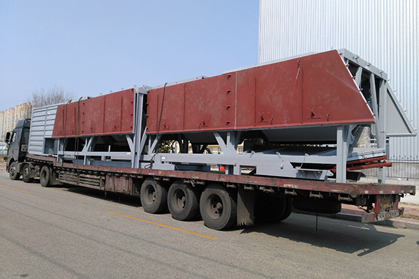 Container type concrete batching plant photo