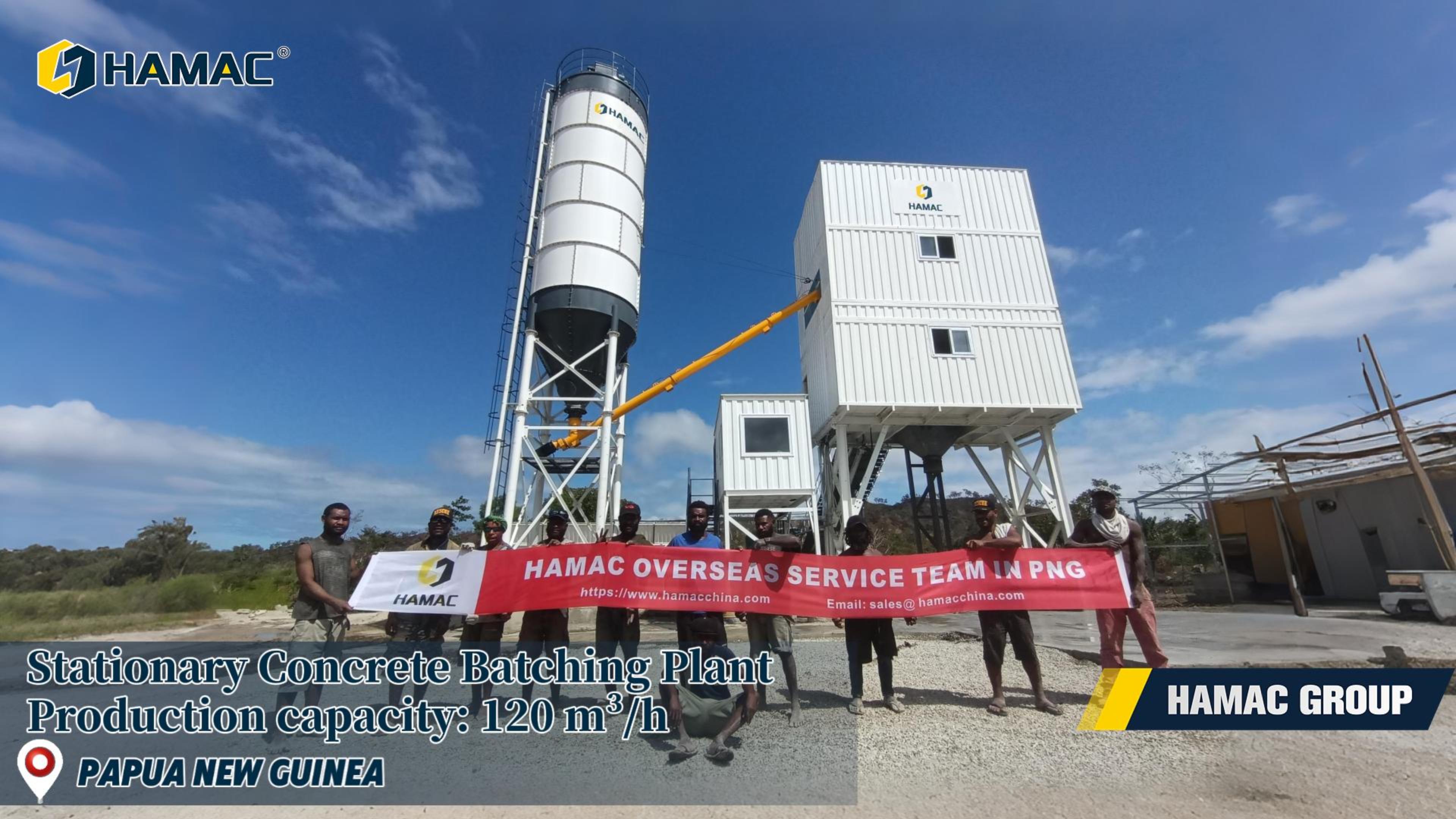 concrete batching plant project photo