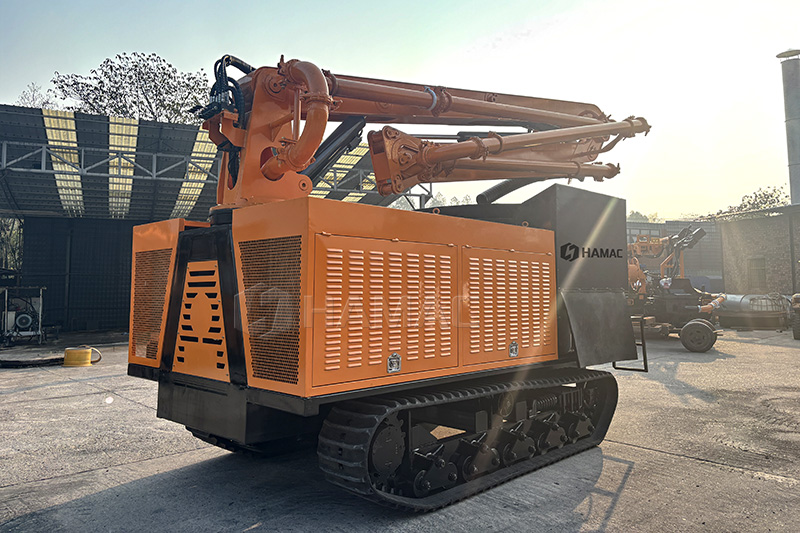 crawler hydraulic concrete placing boom