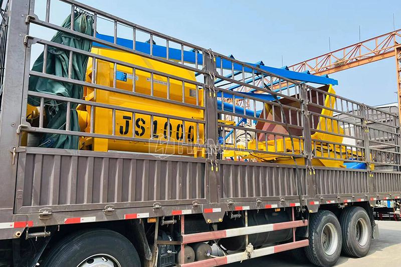 HZS120 Concrete Batching Plant in Russia