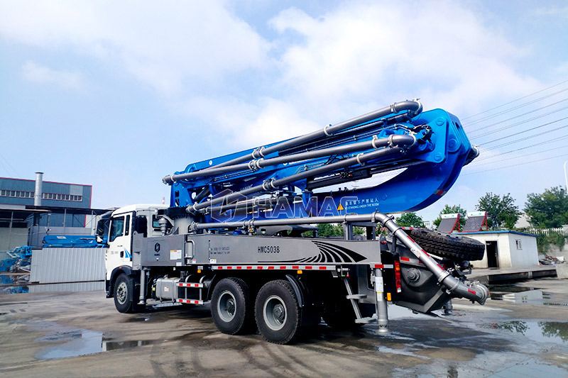 HBT15 concrete mixer with pump in Myanmar