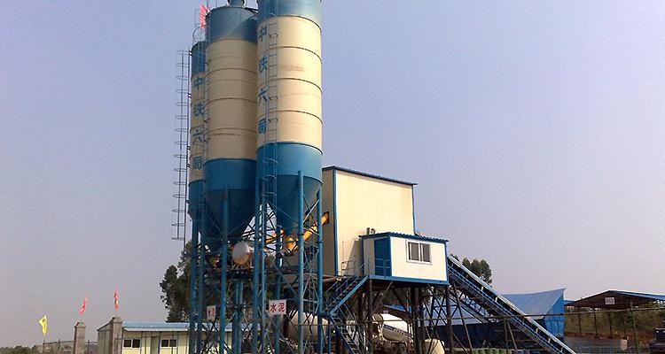 HZS100 Concrete Batching Plant in Saudi Arabia