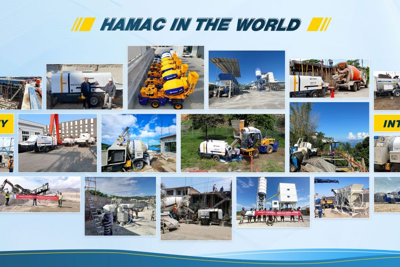 stationary concrete batching plant photo
