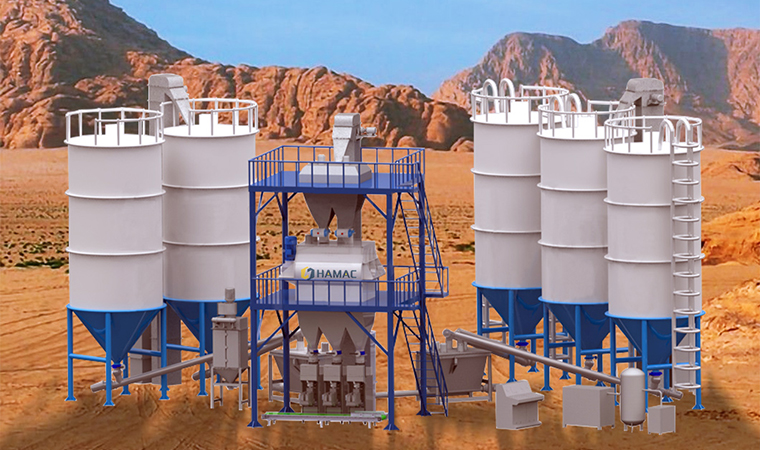 80-120 ton/h Dry Mortar Mixing Plant