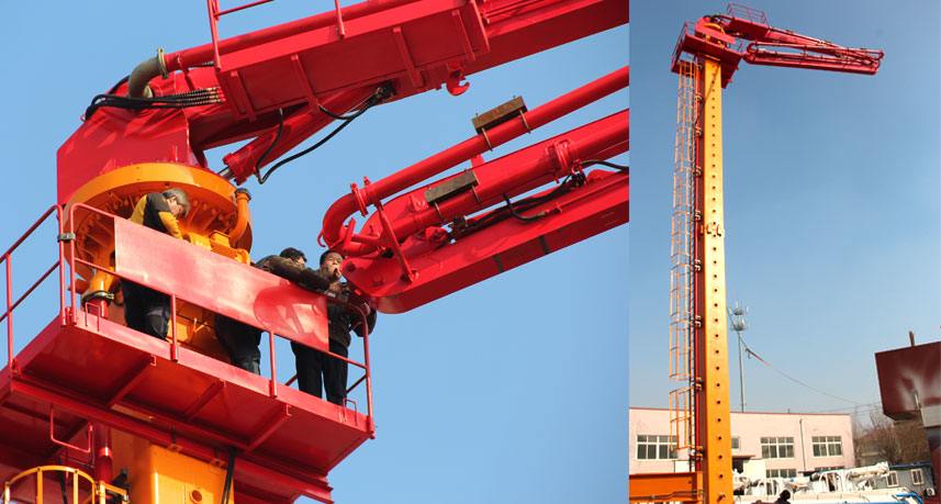 Floor climbing Hydraulic Concrete Placing Boom
